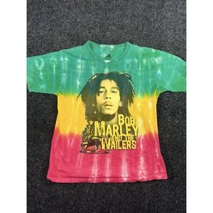 Bob Marley & The Wailers Youth Tie Dye T-Shirt Zion Rootswear Reggae Rasta 2010‎